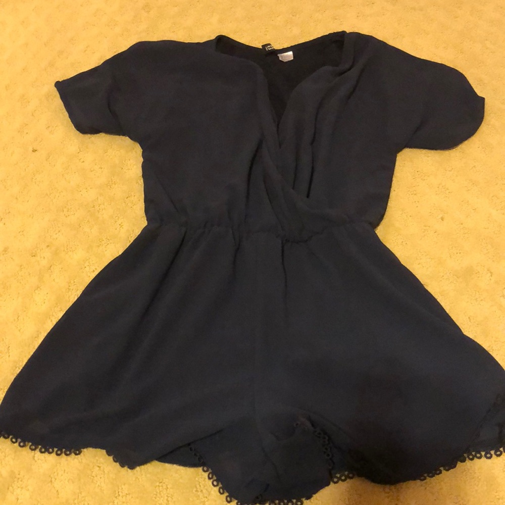 Navy blue romper